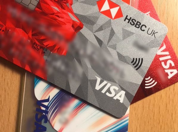 Visa physical plastic cards