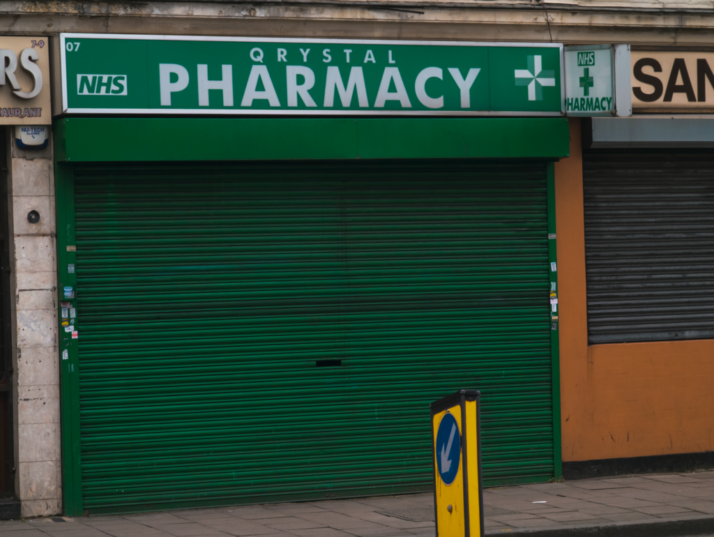 Closed pharmacy