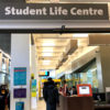 Indicates entrance to Student Life Centre
